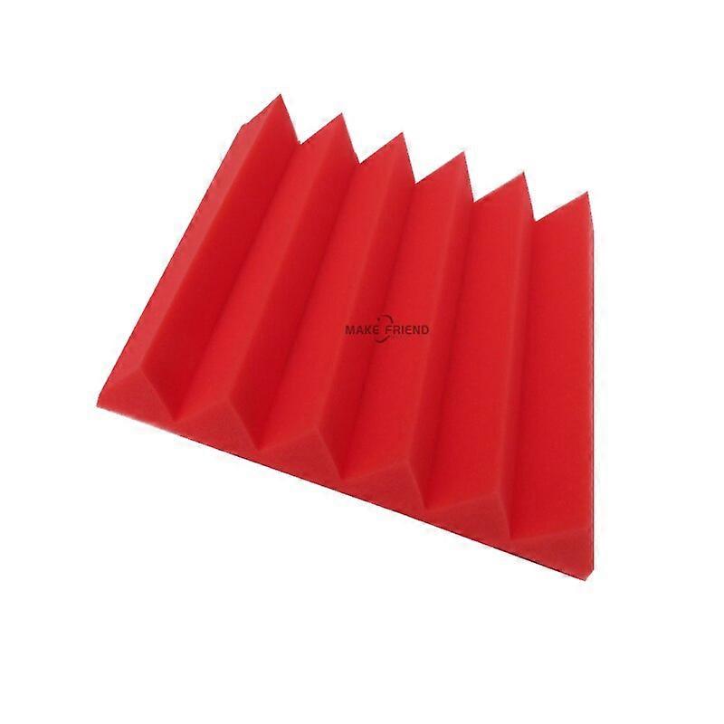 12/24Pcs 2" X 12" X 12" Studio Acoustic Foam Wedges Tiles SoundProofing Panel Sound Proof Insulation Absorption Treatment Sponge