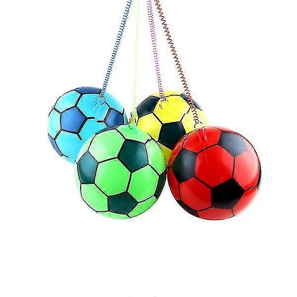 Thickened Inflatable Pvc Football Toy Ball Beach Toy Ball Practice Playground Toys For Kids Outdoor Games (with Chain, Not Inflatable, About 20cm, Ran