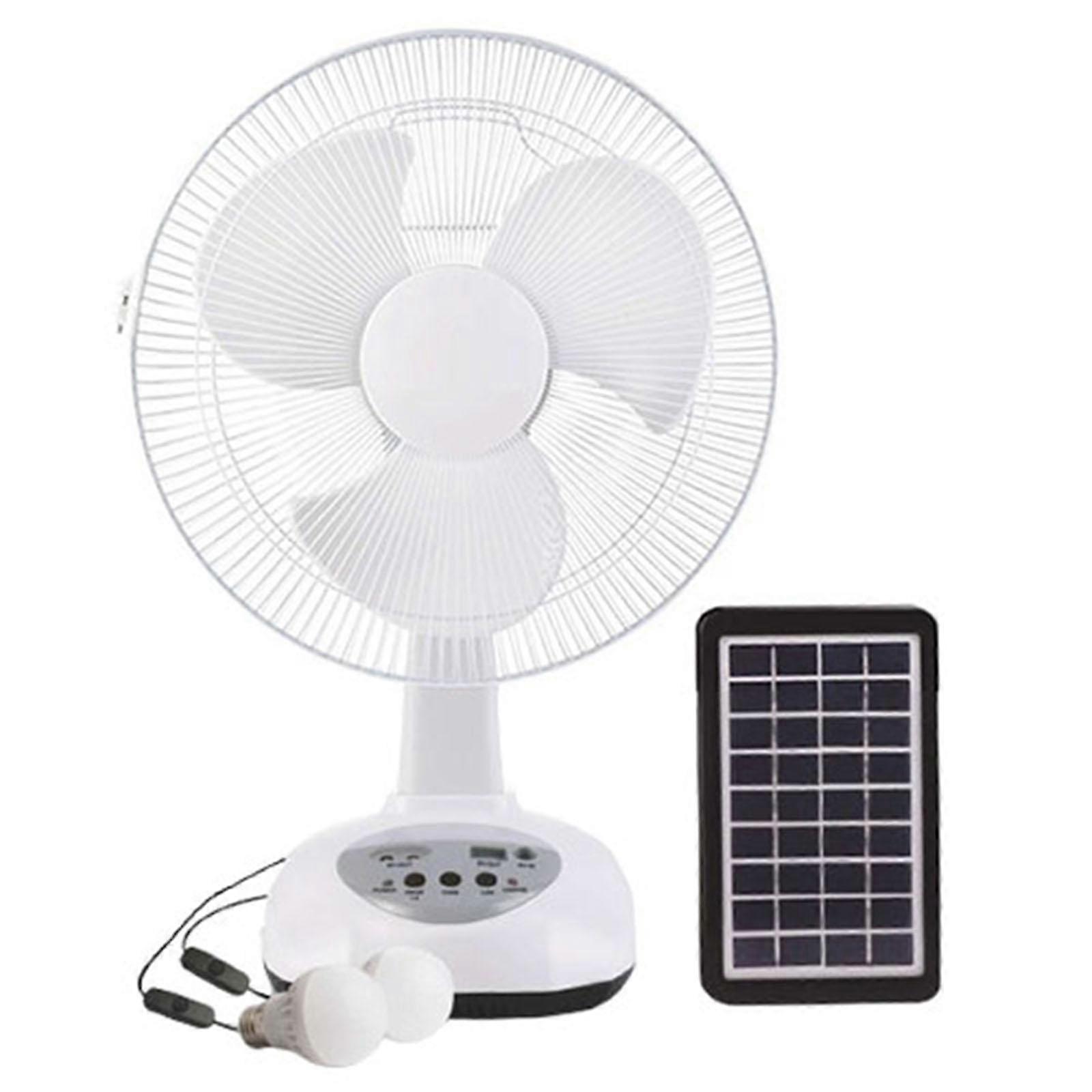 Desktop Fan Rechargeable Practical Multipurpose Camping Fan for Fishing Home with bulb