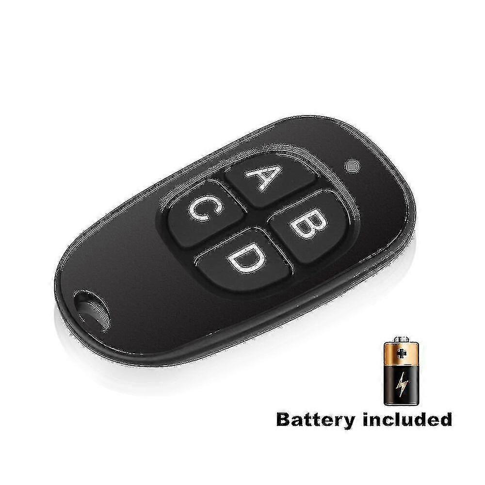 Black Color Car 433mhz Remote Controller Wireless 4 Keys Remote Control Code Copy Cloning Garage Door Light Lamp Open Duplicator