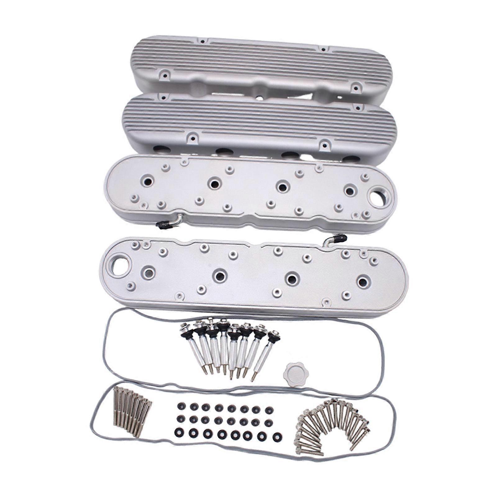 Couvercles de soupape à ailettes avec supports de bobine Couvercle pour LS Small Block V8