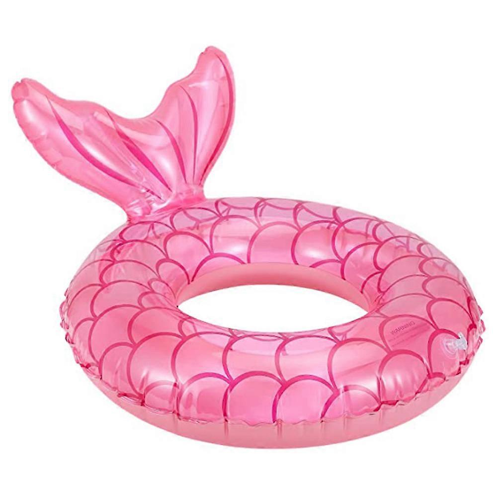 Inflatable Fish Tail Swim Ring, Summer Swimming Float Swimming Circle Pool Float Ride On Pool RaftNEW3
