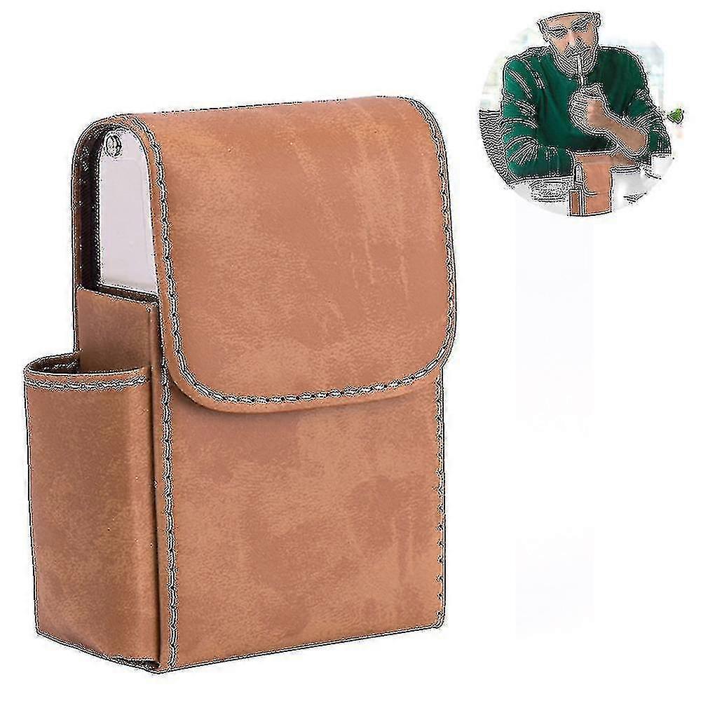 Pu Lær Sliding Sigarett Box