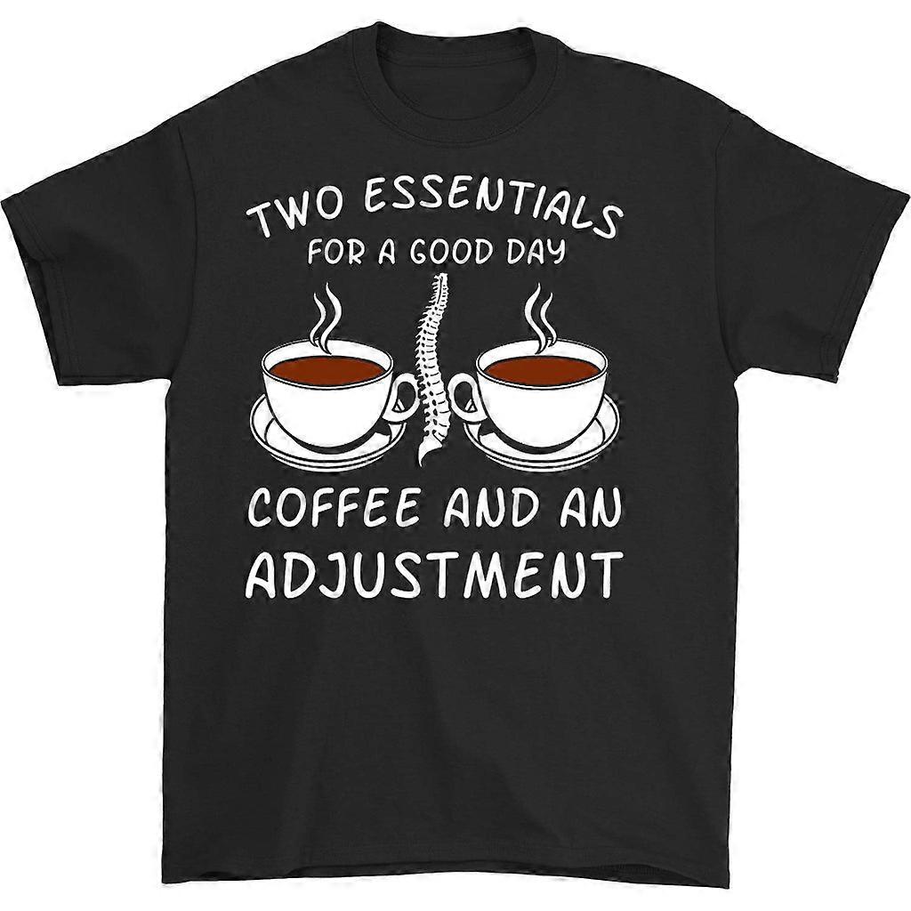 Two Essentials Coffee And An Adjustment T-shirt