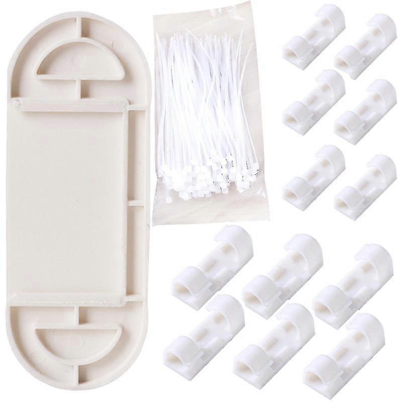 1 set wall-mounted socket holder self-adhesive punch free socket fixator