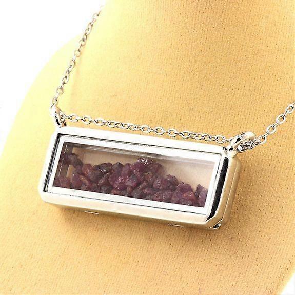 Raw Ruby Necklace