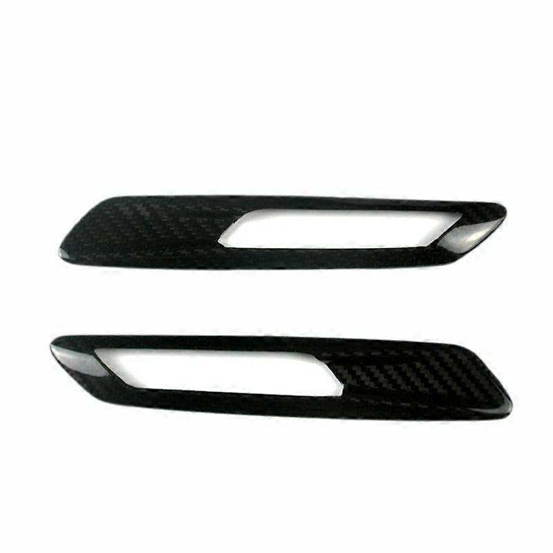 For F10 5 Series 520 525 2011-2013 Carbon Fiber Front Side Light Eyebrow Eyelid Sticker Trim