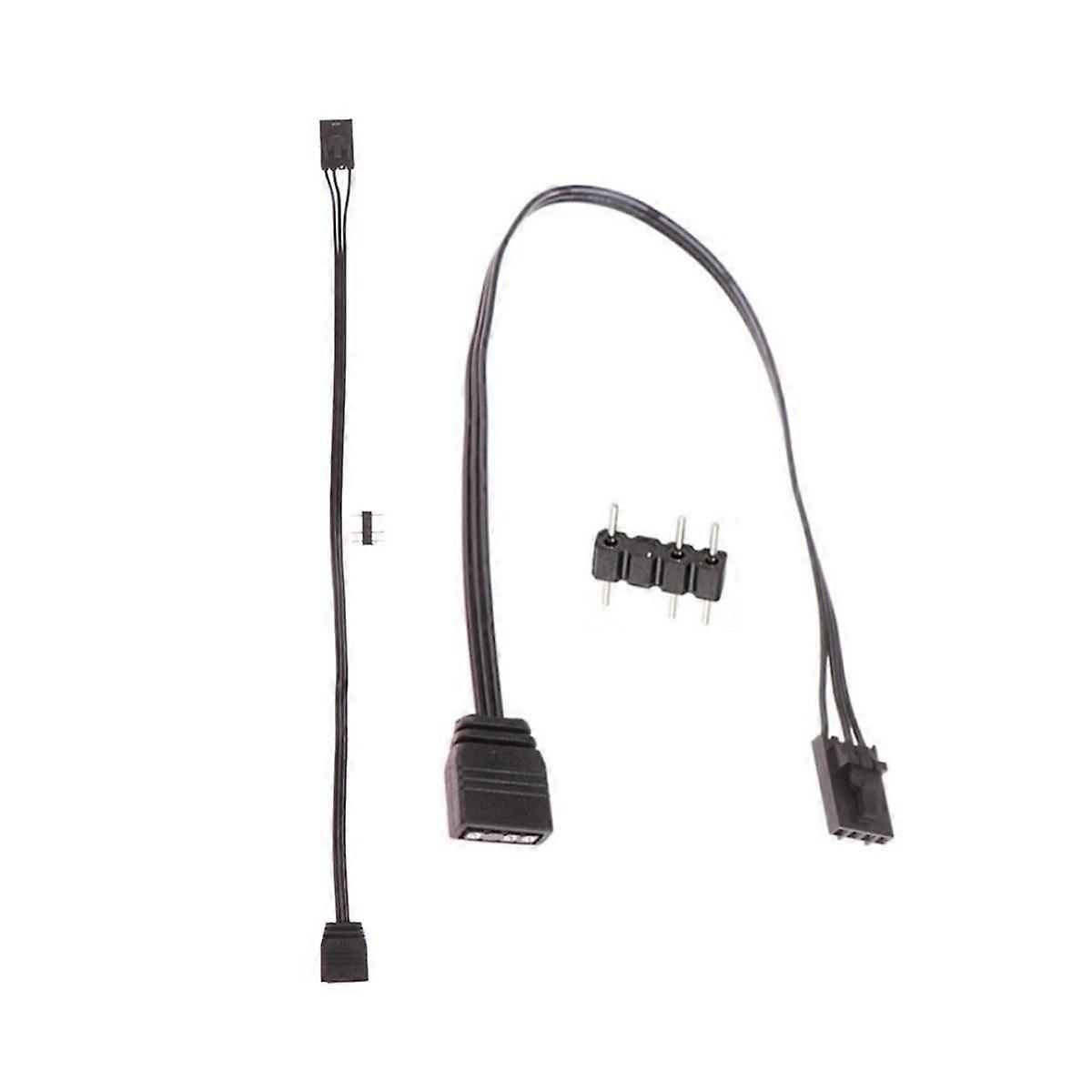 2 Stücke für 4PIN RGB zu Standard ARGB 3-Pin 5V Adapter Stecker RGB Kabel 25cm