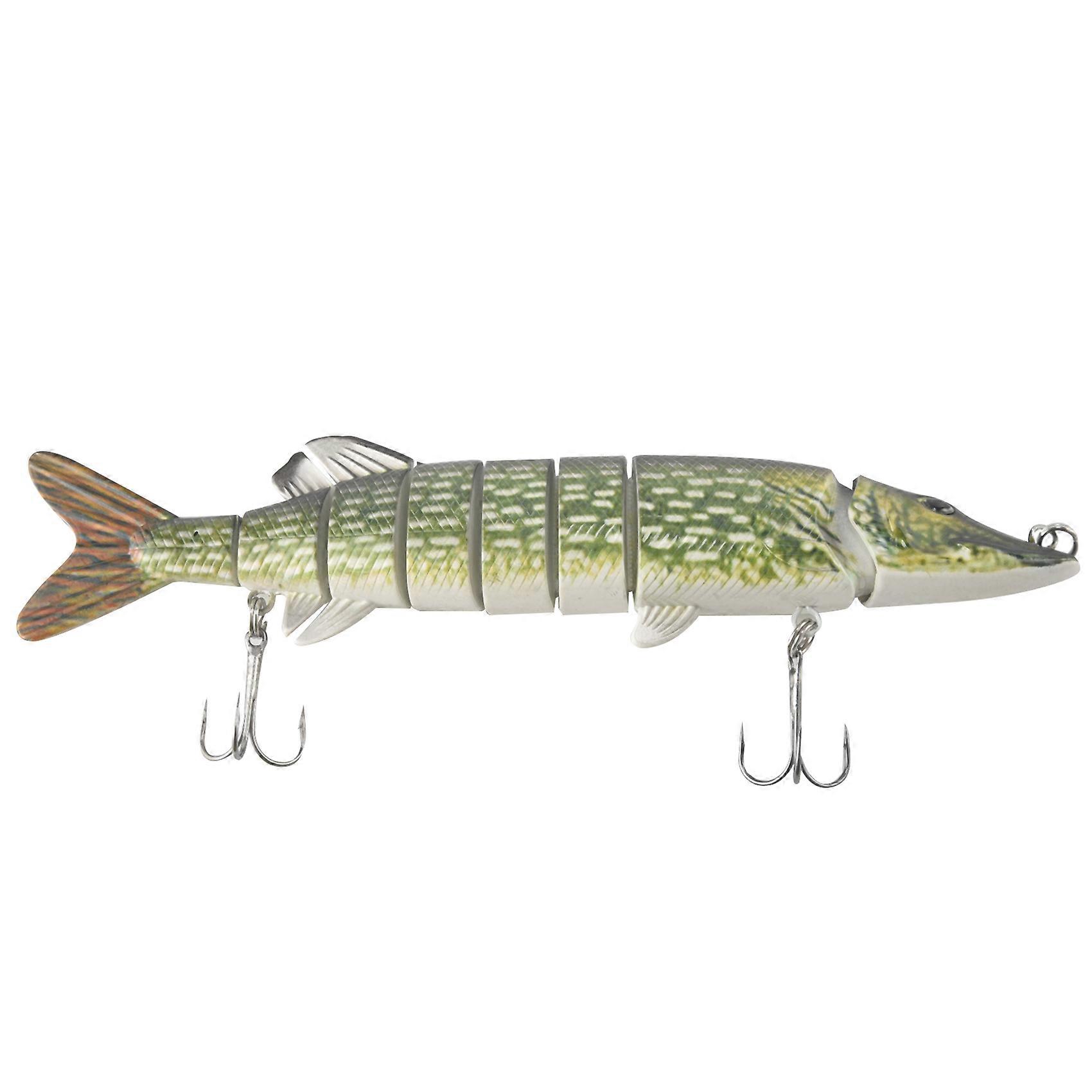 20cm 40g Lebensechte Multi-gelenk 8-segment Pike Muskie Angeln Köder Swimbait Crankbait Harten Köder Fi