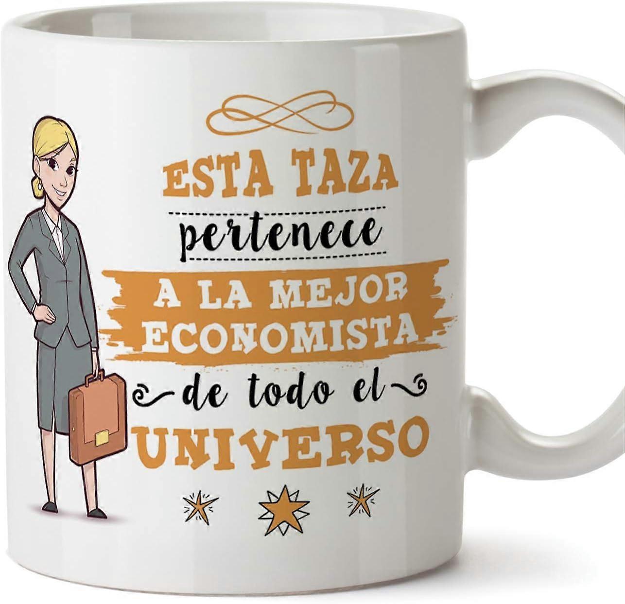 Economist. Original Cups of Coffee and Breakfast to give to Professional Workers This Cup Belongs to The Best Economist of The Universe Ceramic 330 ml