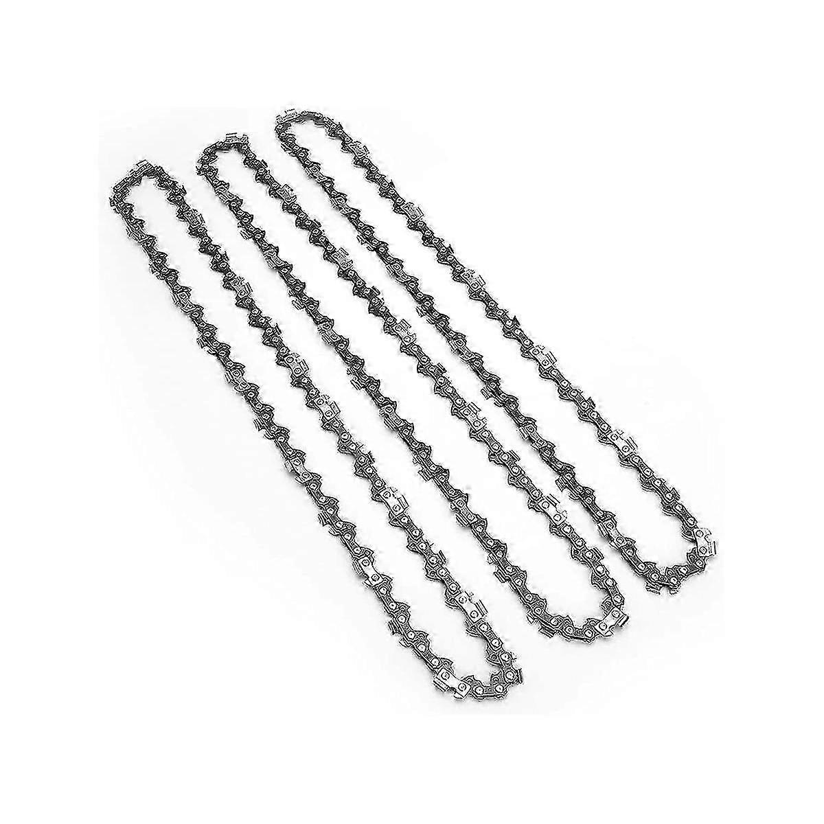 3pcs 14 Inch Semi Chisel Chainsaw Chain For Ms170 Ms180, Chainsaw Chain Replacement Drive Links (14inch Chainx3) -JA