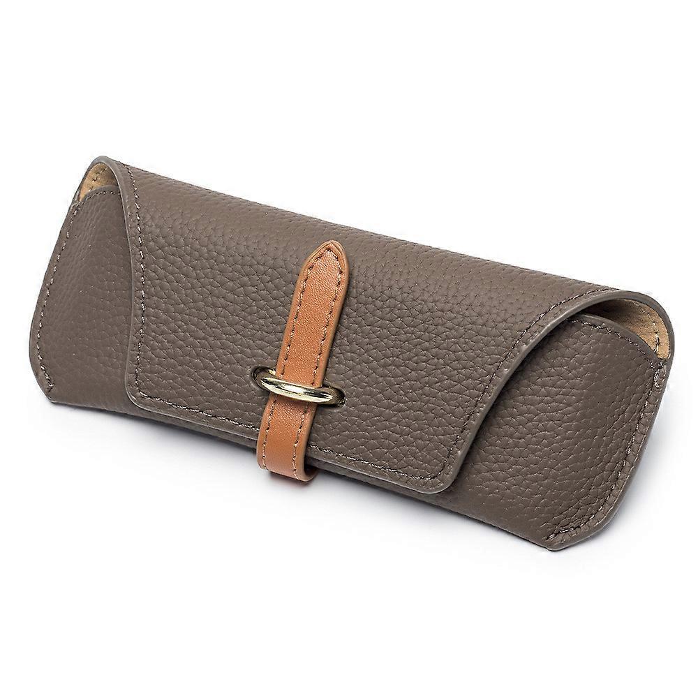 Retro Genuine Leather Glasses Case Storage Anti Scratch Sunglasses Portable Soft Pouch Bag Pocket