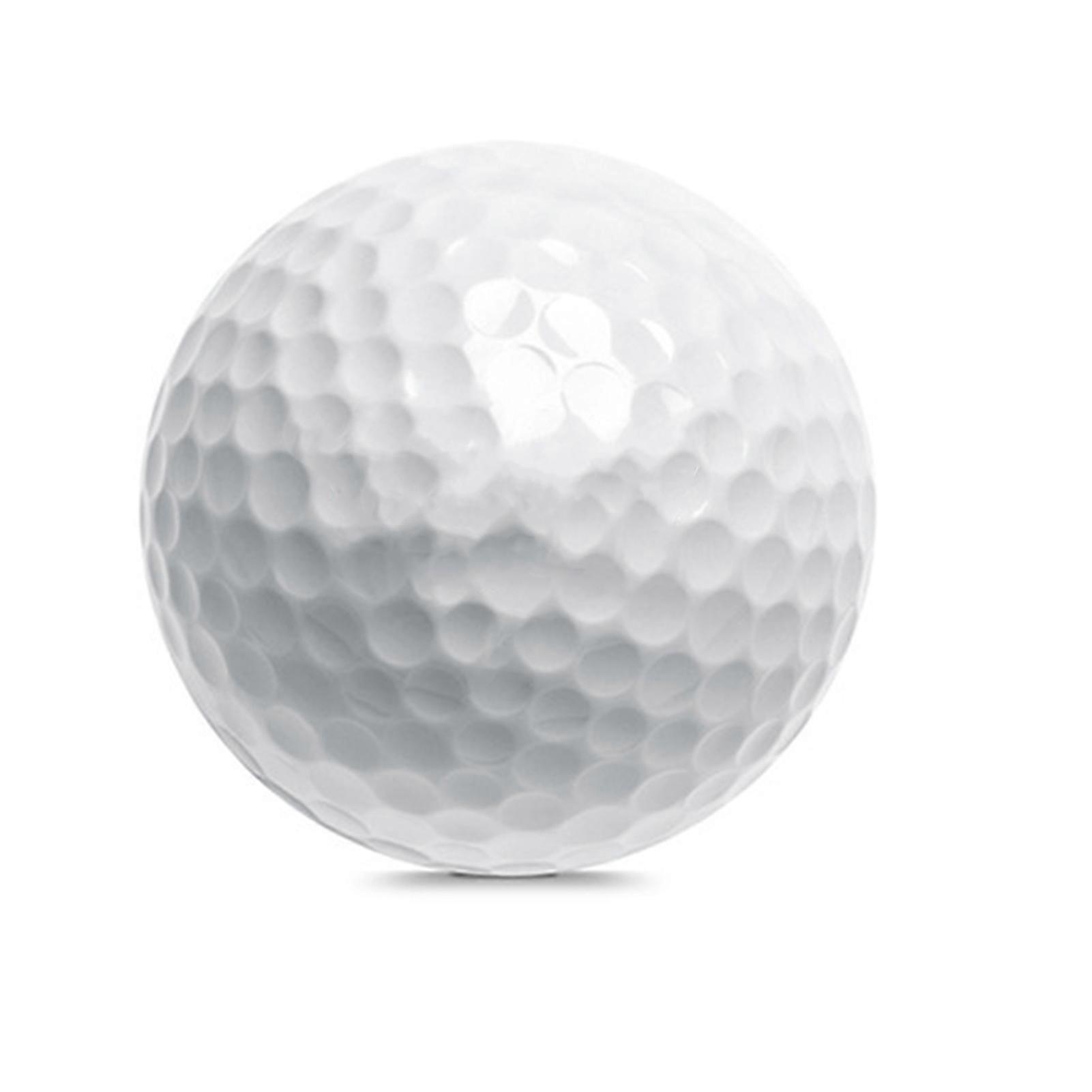 White Two-Layer Golf Practice Ball Portable Lightweight Golfs Ball Golfs Equipment
