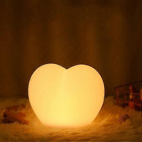 1.2W Home Smart Love Shape Night Light USB Rechargeable Bedside LED Table Lamp