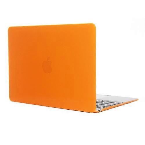 Colored Transparent Crystal Hard Protective Case for Macbook 12 inch(Orange)