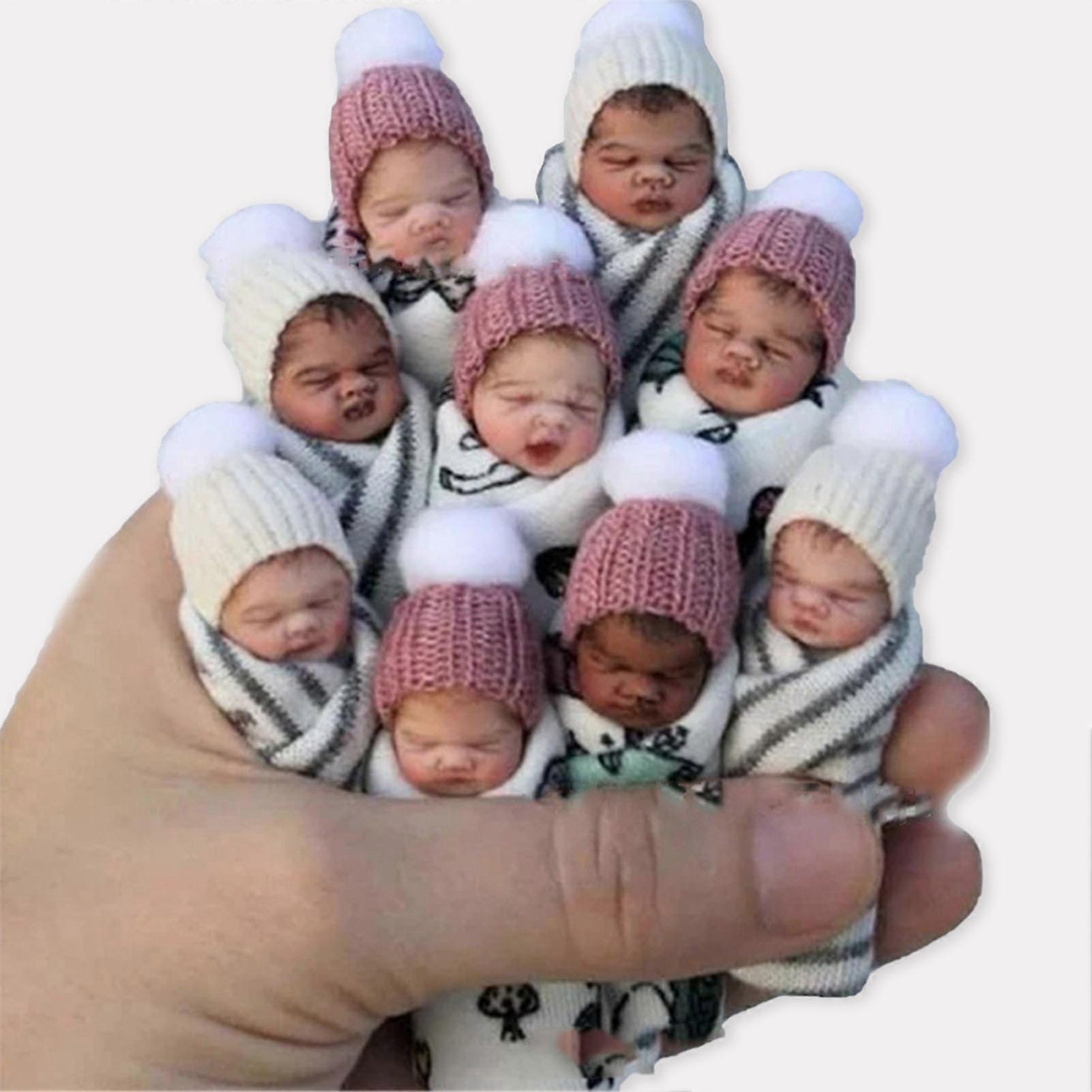 Mini Resin Babies Tiny Baby Figurines Small King Cake Babies Little Resin Babies for Baby Shower Favors Decoration