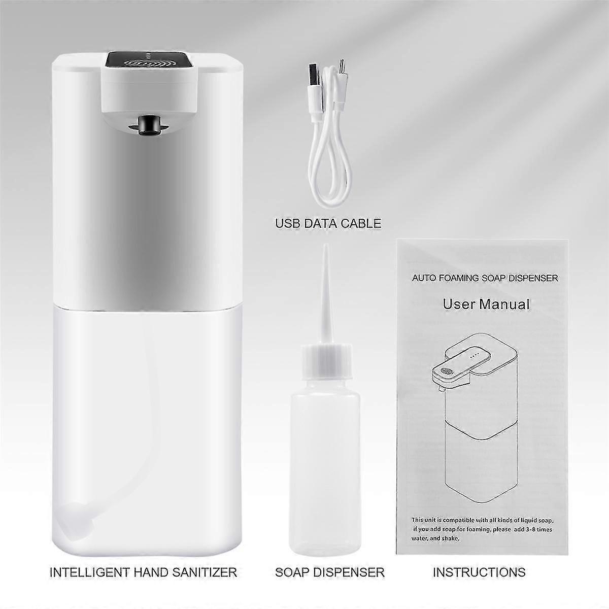 Automatic Soap Dispenser With Sensor, 400 Ml, Usb Rechargeable Foam Soap Dispenser, Ipx4 Waterproof