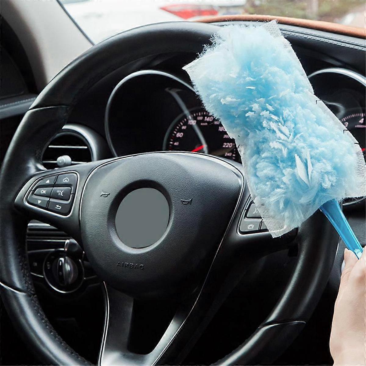 Duster with Handle Wash- Cleaning Duster Handheld Electrostatic Adsorption Dust Cleaner B