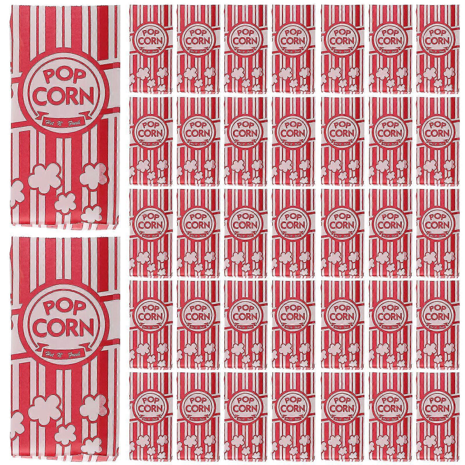 100ks olej-odolné popcorn tašky papírové popcorn tašky popcorn držák velký popcorn organizátor