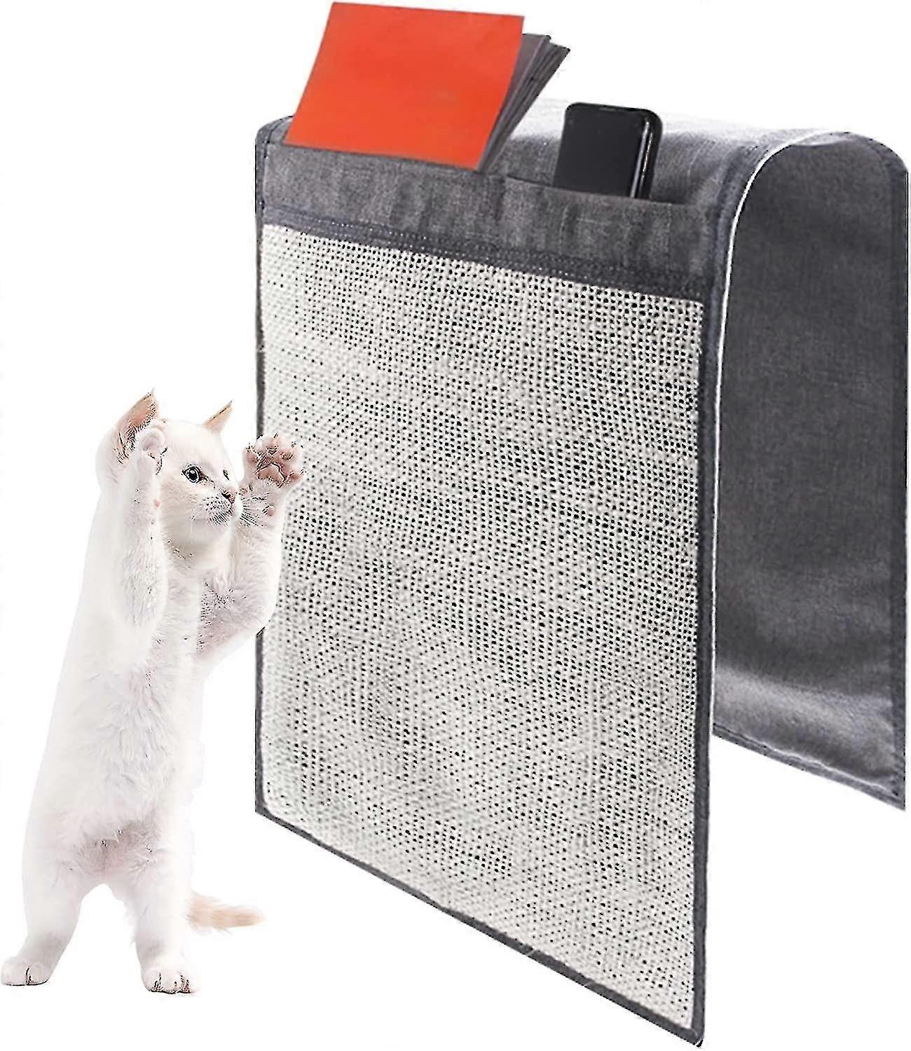 Sofa Cat Scratching Mat,couch Cat Scratching Mat With 2 Compartments, Cat Scratch Furniture Scratch Protection
