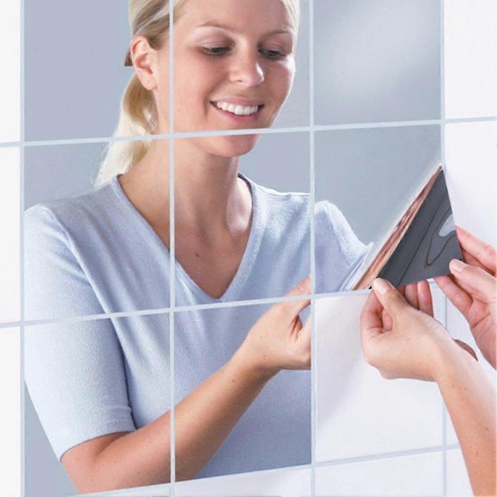 Acrylic Mirror Tiles Sheet Adhesive Wall Mirror Flexible