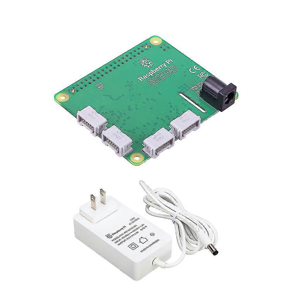 Für Raspberry Build Hat Expansion Board + 48W 8V 6A Versorgung Verbindung Raspberry mit technischen Geräten (