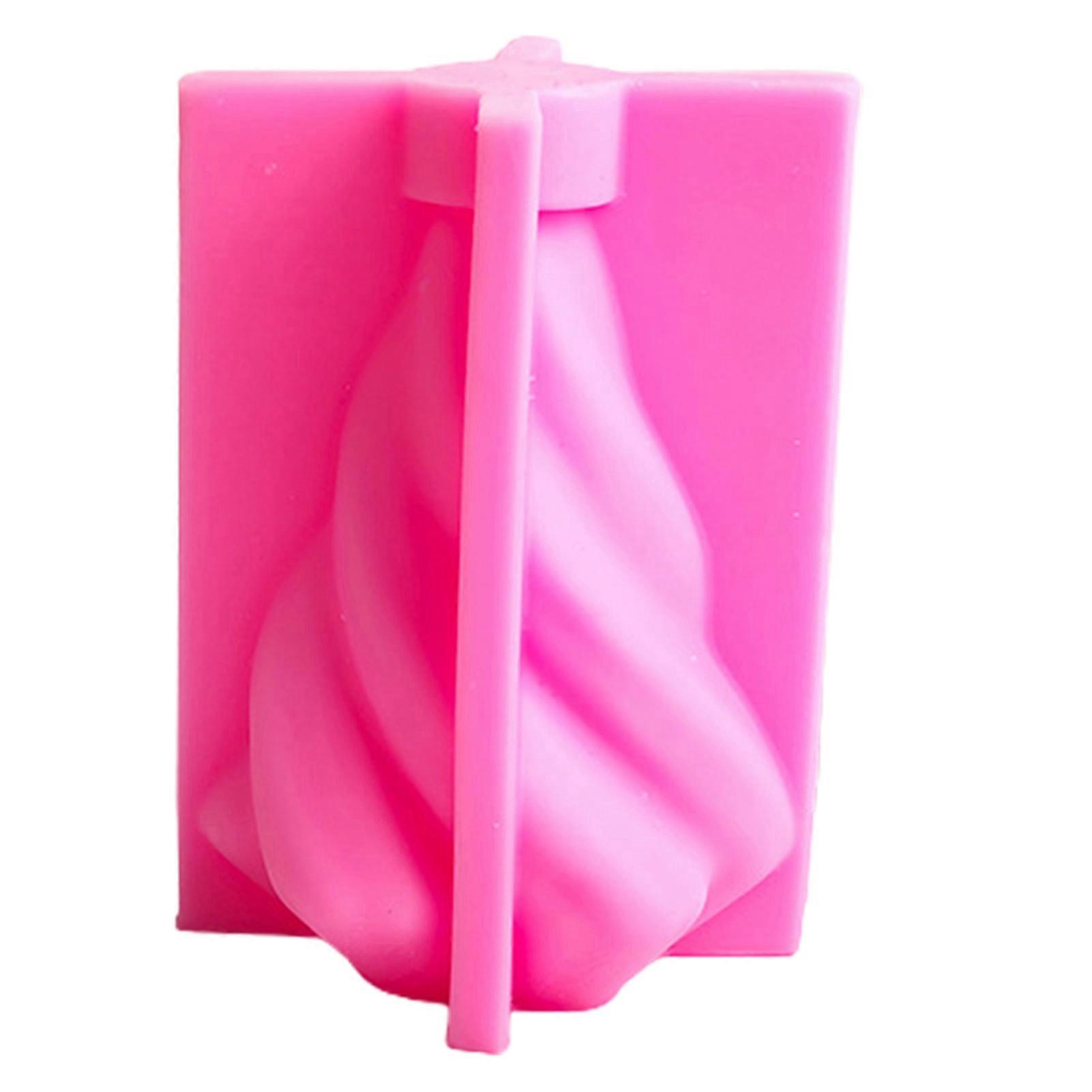 Candle Mold Rotating Cone Easy Demoulding Reused DIY Non-stick Handmade Aromatherapy Soap Mold for Home KAESI