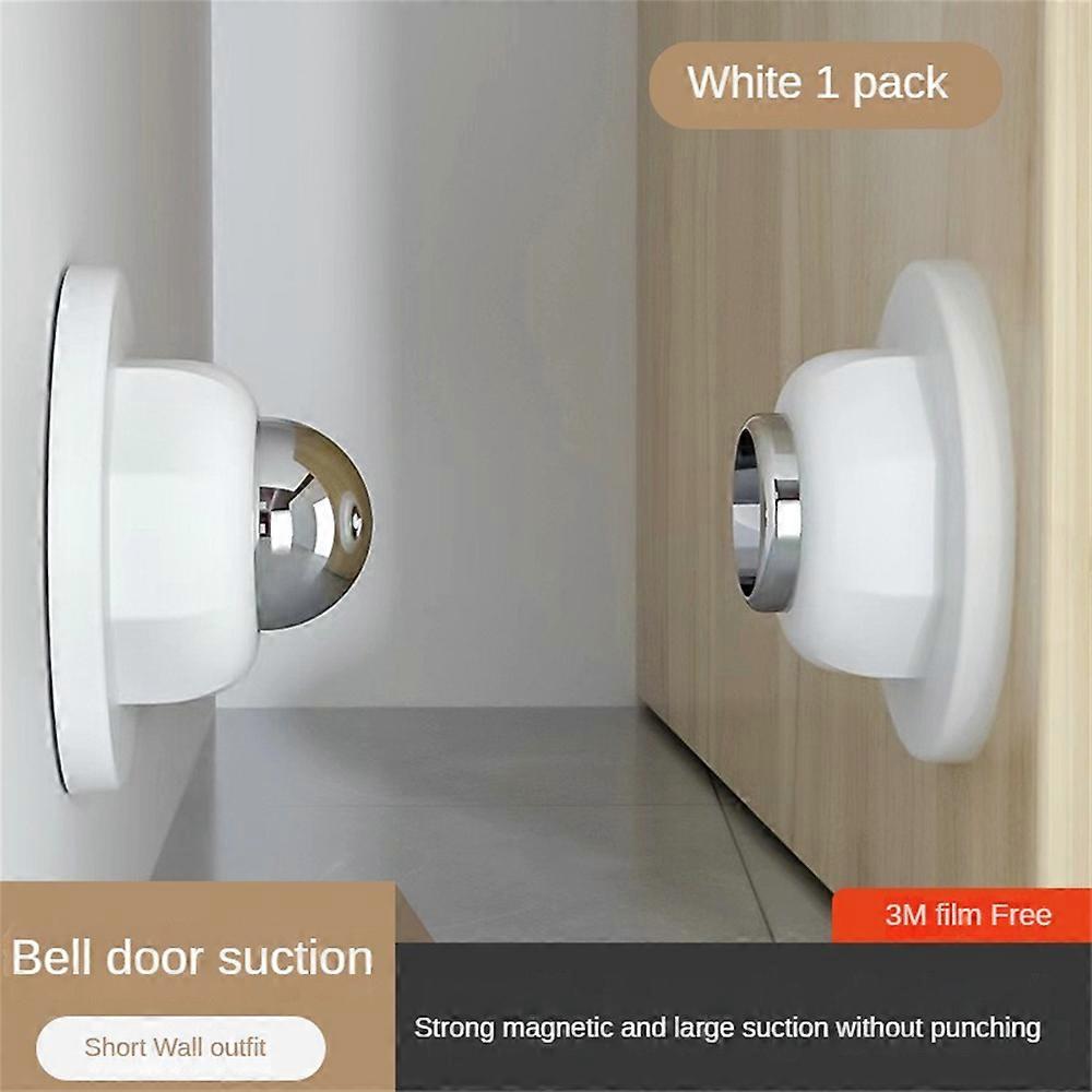 1/2/3PCS Magnetico Fermaporta Porta Catch Punch Free Sicurezza Porta Stopper Doorstop bianco