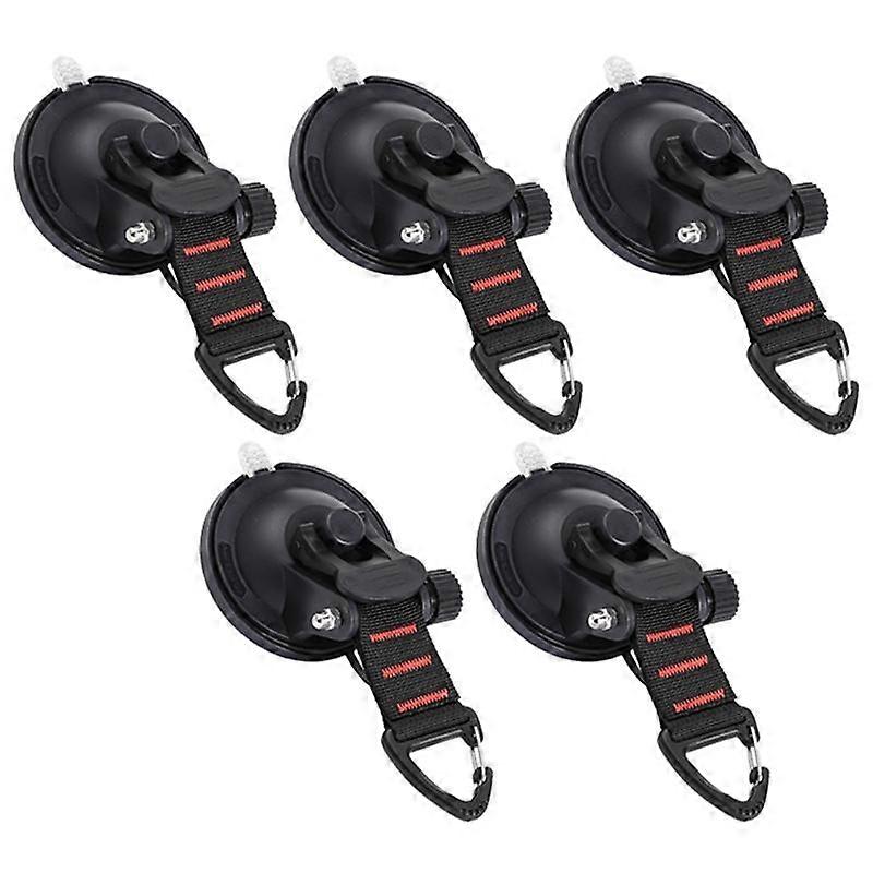 5Pcs Heavy Duty Suction Cups Anchor, Multipurpose Camping Sucker Cups Hooks for Home Outdoor Car Va