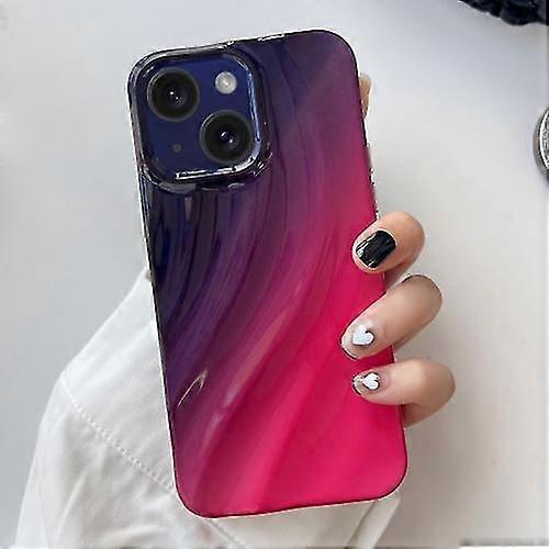 Compatible avec l’étui de téléphone portable Iphone 15 Wave Texture Gradient Color Tpu