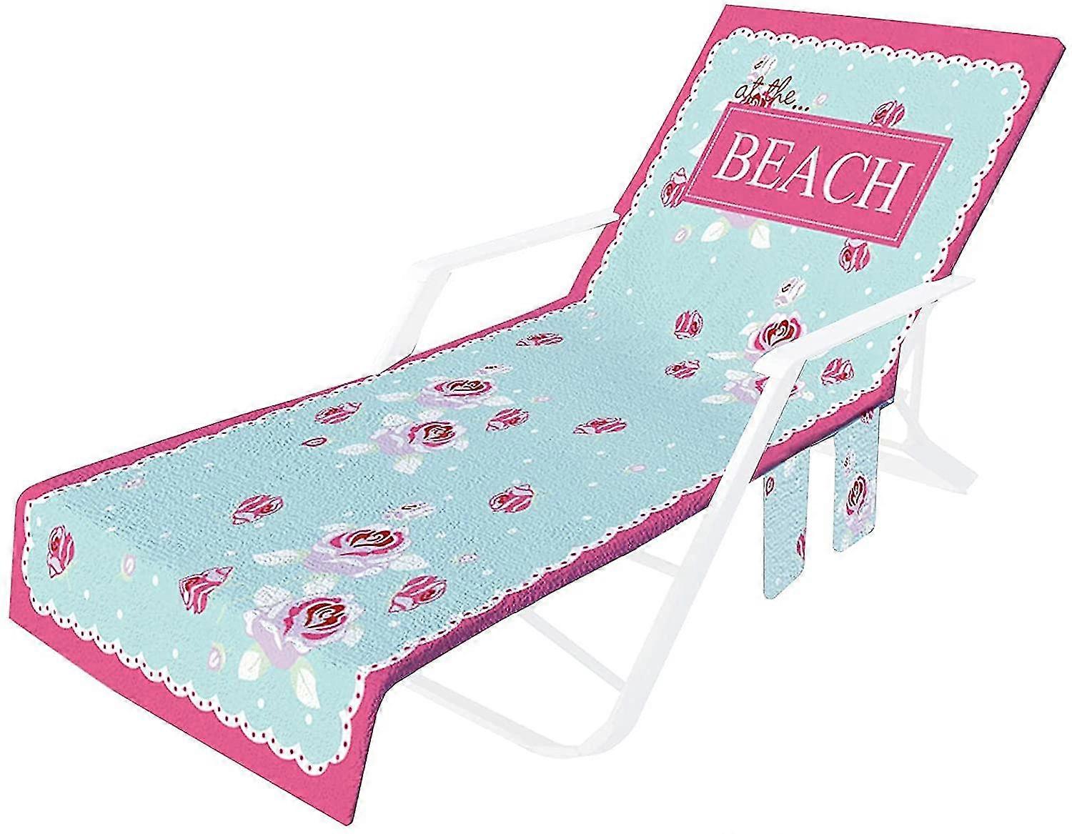 ビーチチェアカバー - ビーチタオルプールタオルビーチチェアカバー屋外太陽のための多機能チェアラウンジャー