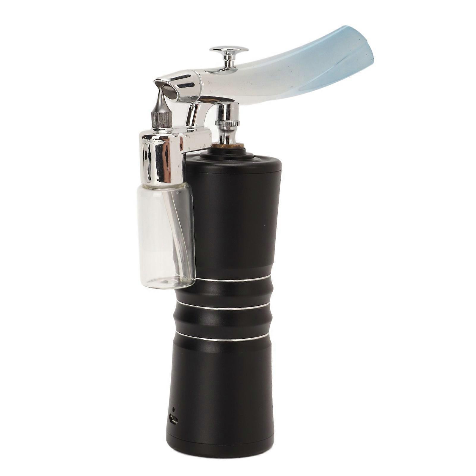 Facial Oxygen Injector High Pressure Fine Mist Strong Penetration Handheld Face Moisturizing Sprayer Black