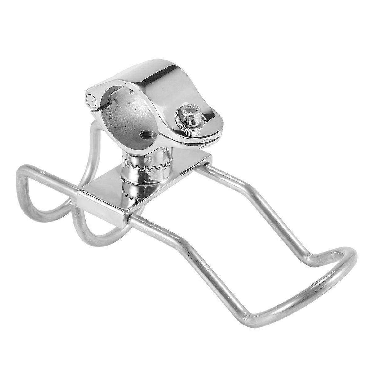 1PCS Stainless Steel 316 Fishing Rod Rack Holder Pole Bracket Support Clamp on Rail Mount 32Mm Boat