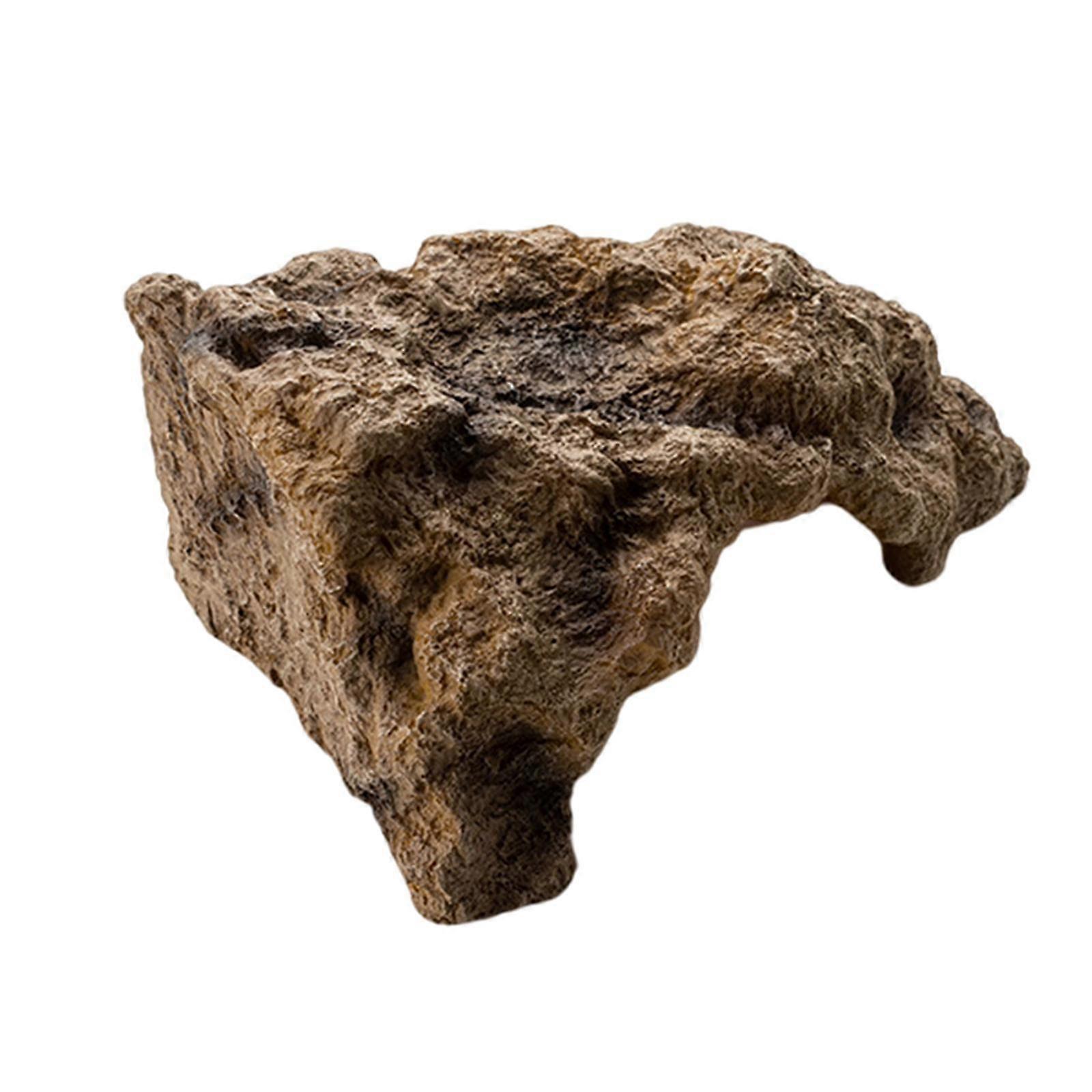 Simulation Reptile Hiding Cave Hole Adornment Artificial for Turtle Tortoise Large