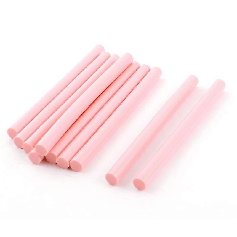 10pcs 100mm x 7mm Adhesive Hot Melt Glue Sticks For Hot Melt Glue Pink