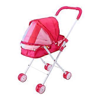 Doll Mini Pram Doll Accessories Mini Pushchair for Kids Infant Birthday Gift