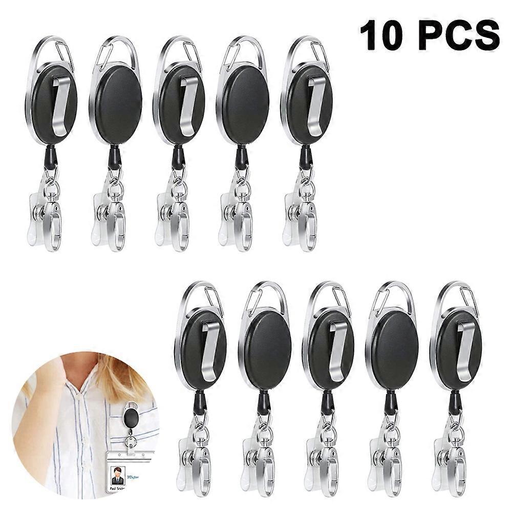 Id Cuffs, Key Ring Retractable Badge Reel With Belt Clip With Id Card Holder Badge Buddy Kit For Key Rings And Id Card