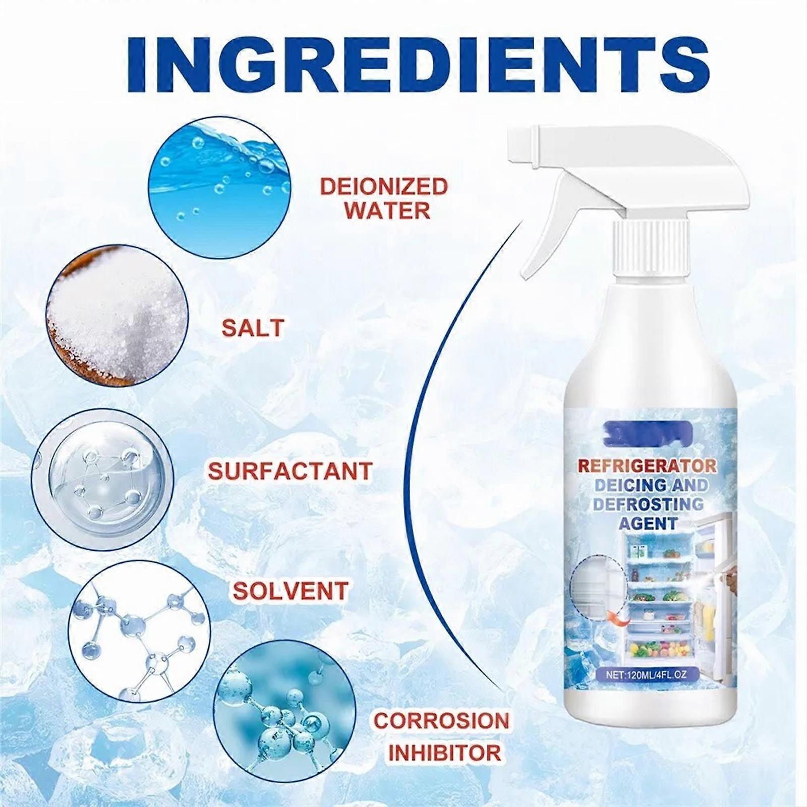 Freezer Defrosting Deicing Spray,De-Icer For Refrigerator Defroster Ice Buildup