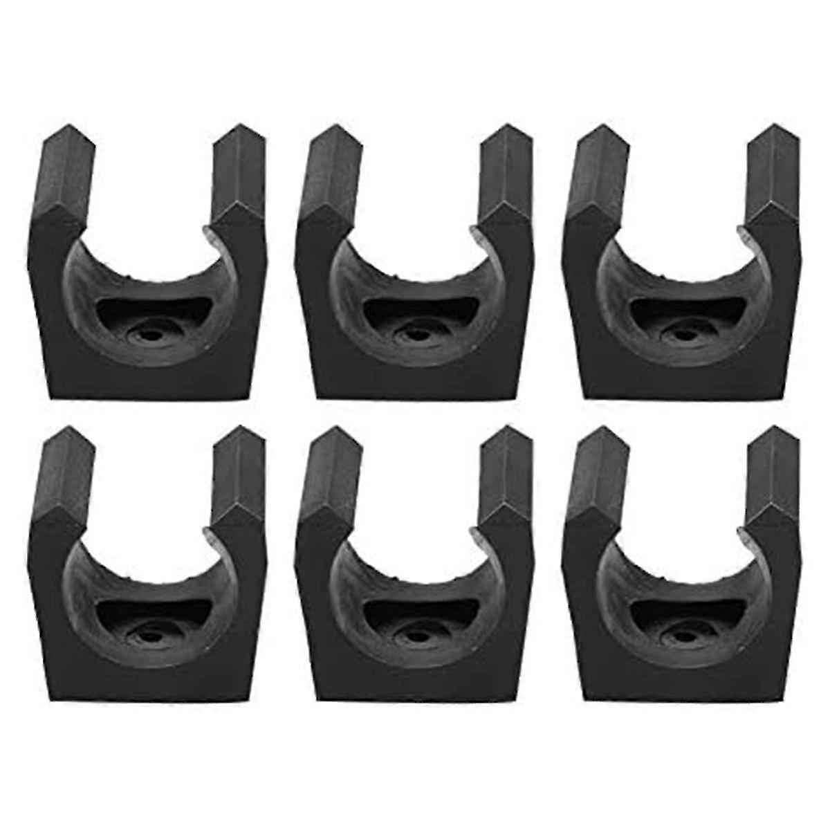 مشبك جديلة حمام السباحة ، مجموعة من 6 ملحقات تخزين بلاستيكية للبلياردو بحامل واحد