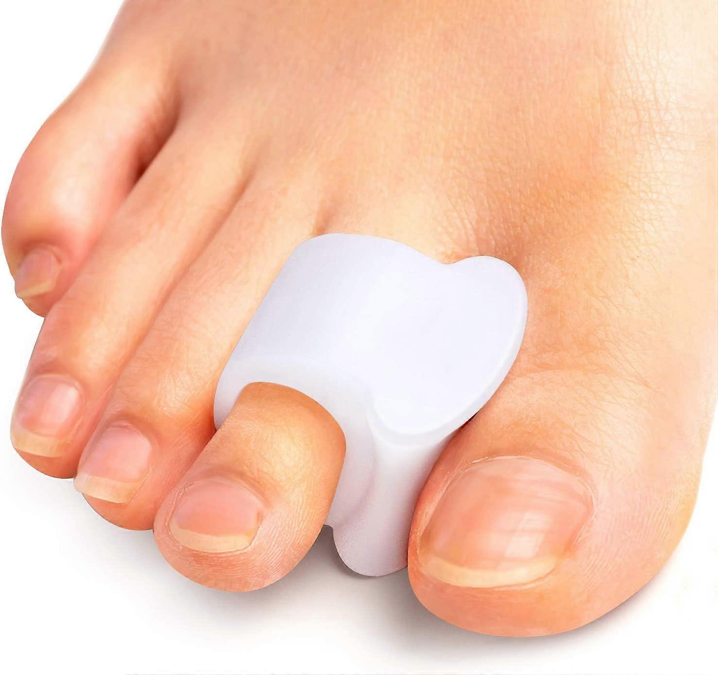 Toe Separators, 8 Pieces Big Toe Separator Hammer Toe Straightener Overlapping Toes