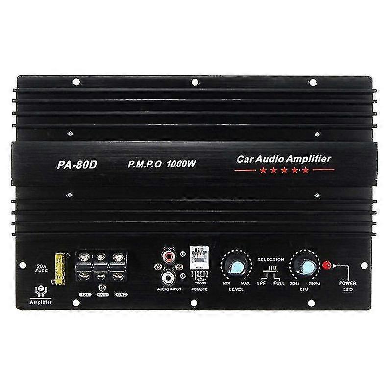 12v 1000wカーオーディオハイパワーアンプアンプボード強力なサブウーファーベースアンプPA-80d