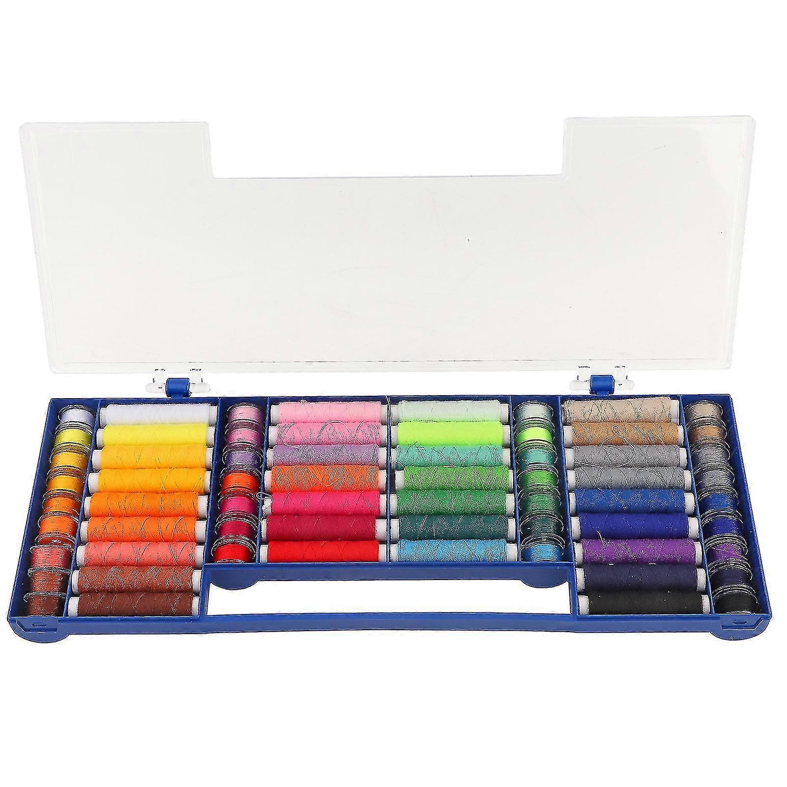 32 Color 64 Sewing Thread Kit Storage Box Sewing Machine Accessories Sewing Tools Kit