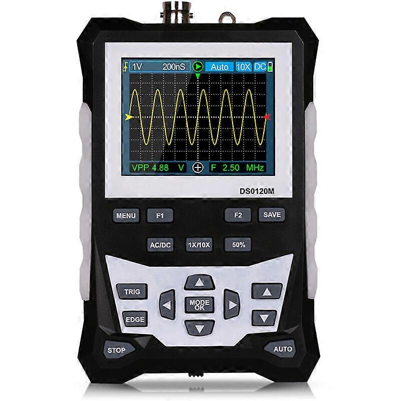 Tooltop et120m portable color analog oscilloscope 120MHz frequency 500msps sampling rate