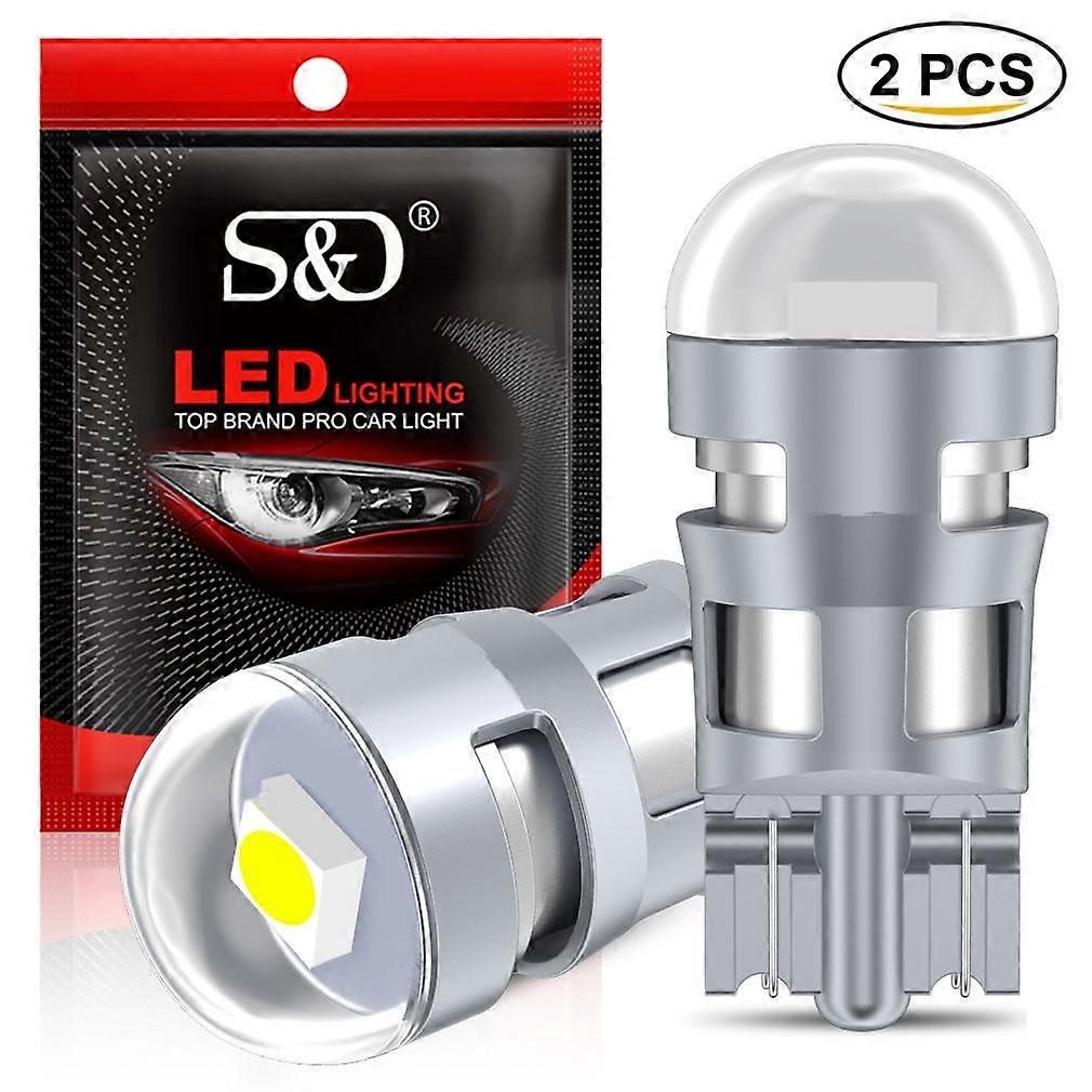 2Pcs T10 LED W5W LED Bulb 3030 SMD 168 194 5W5 Car Accessories Clearance Lights Reading Lamp Auto 12V 6000K White Amber Red Blue Pink