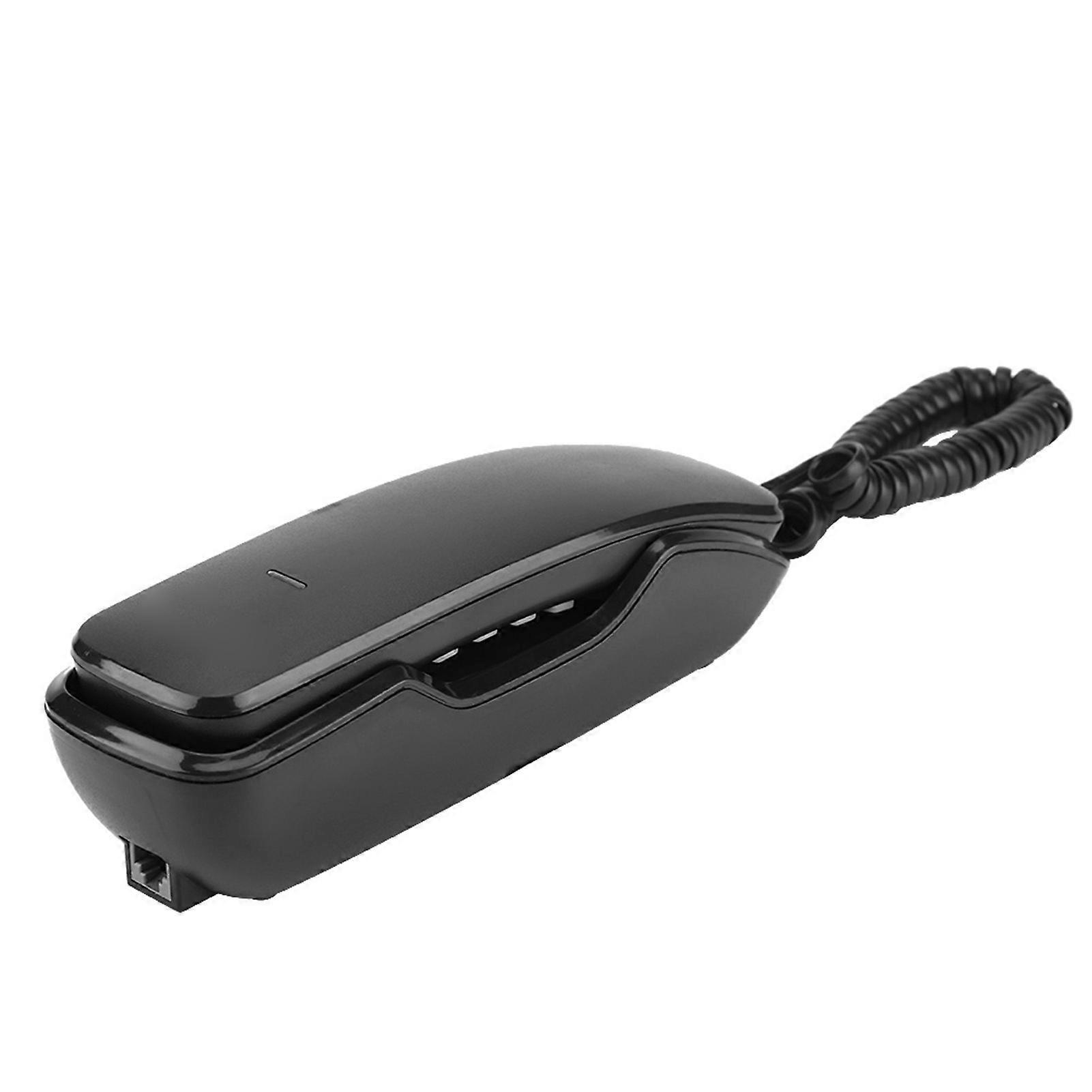 Noise Cancelling Wall Telephone Black with Last Number Redial and No Interference