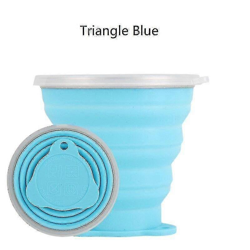 bottle 320ml foldable silicone water drinking triangle)folding