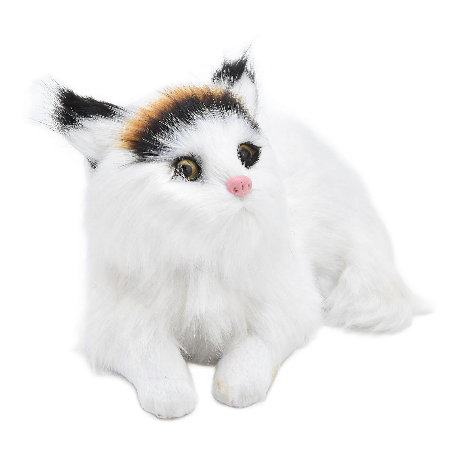 Simulation Cat Cute Realistic Soft Comcompatibletable Lying Cat Animal Model compatible Gifts and Decoration
