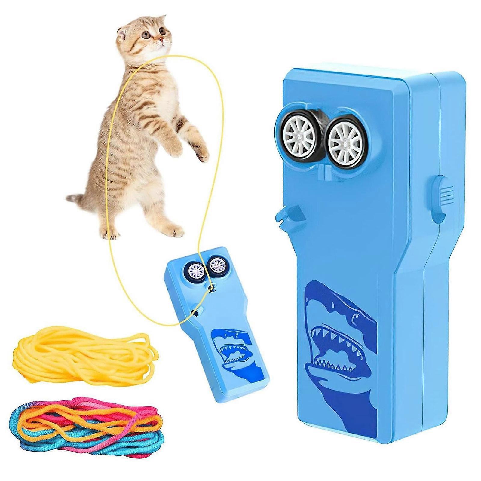 Funny Rope Launcher Cord Shooter Electric Toys Propeller String Rope Controller,100% New