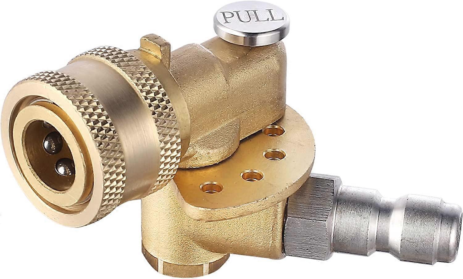 Quick Connecting Pivoting Coupler Attachment 120with 5 Angles and Safety lock for Pressure Spray Nozzle