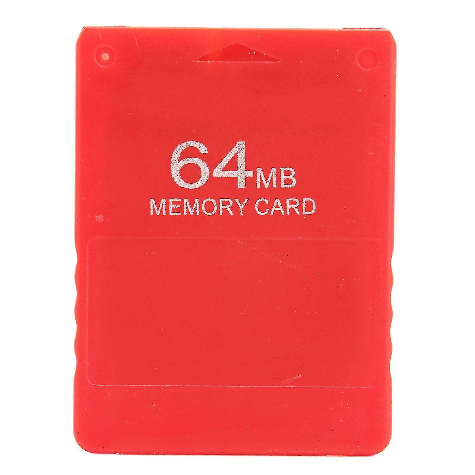 For PS2 64MB Memory Card High Speed Game Memory Card Supports All Games and FMCB1.966Red
